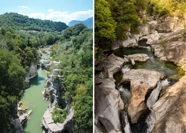 Gole verdi e rocce scolpite dall'acqua: scorci mozzafiato per scoprire cosa vedere nelle Marche, tra natura selvaggia e panorami unici.